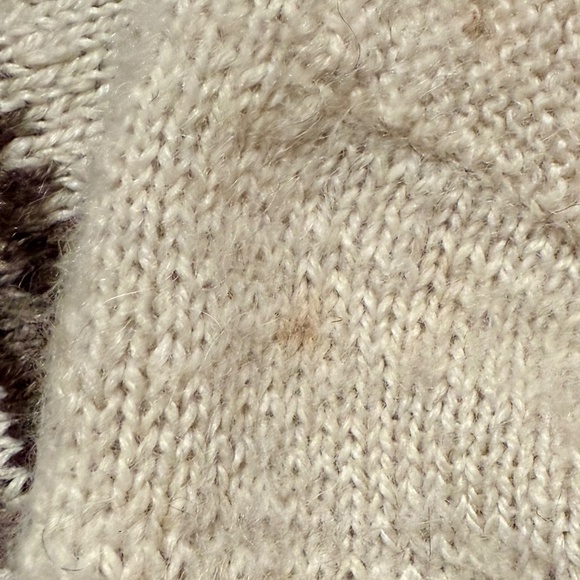 Vintage Alpaca Hand-Knit Poncho/Wrap - Picture 4 of 6